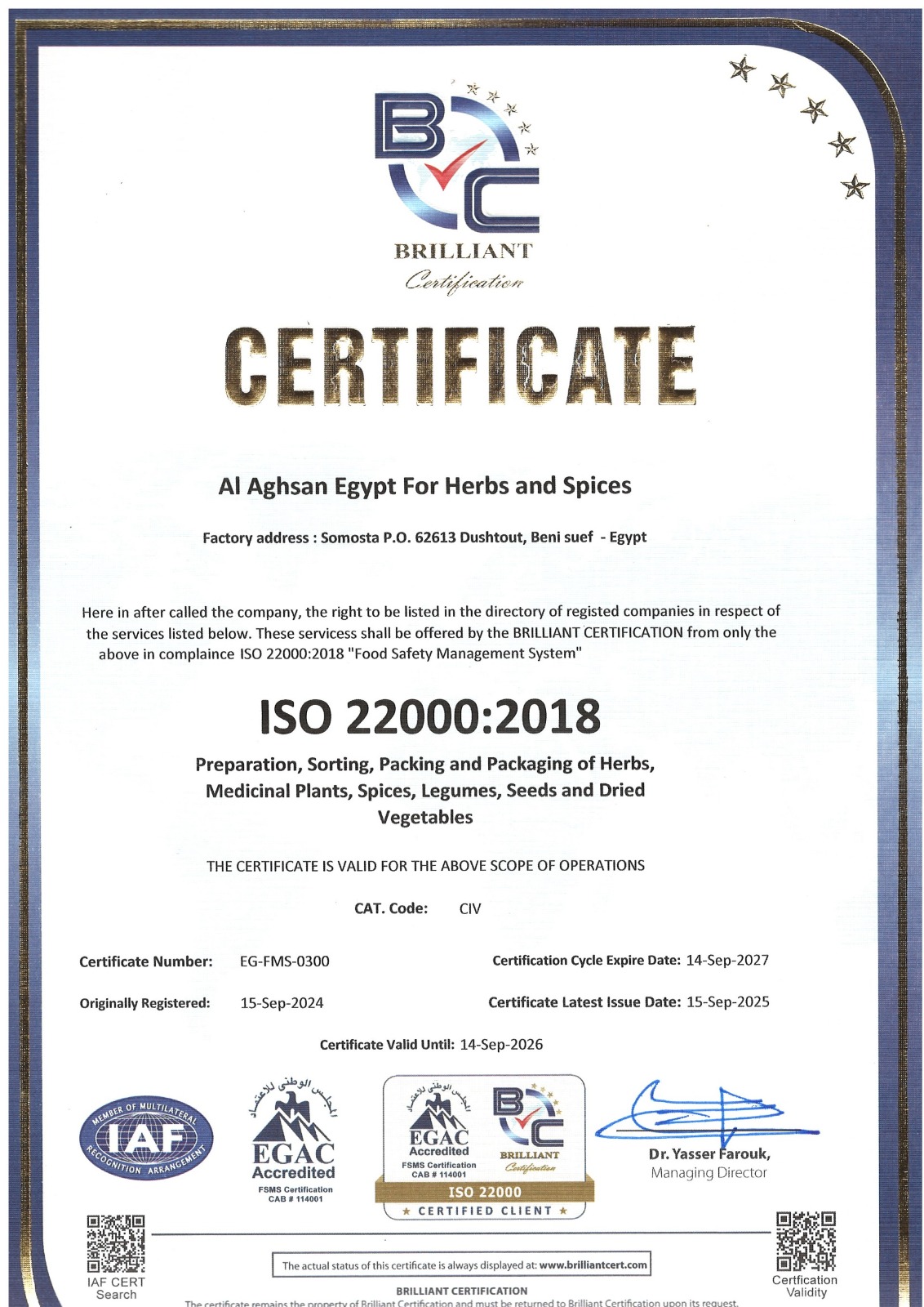 aghsan iso22000